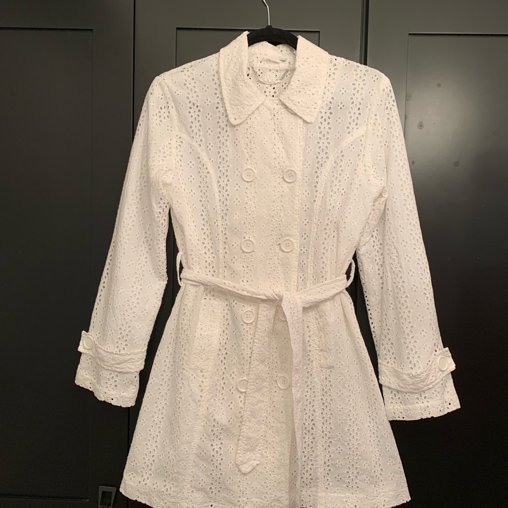 White Summer Coat size M